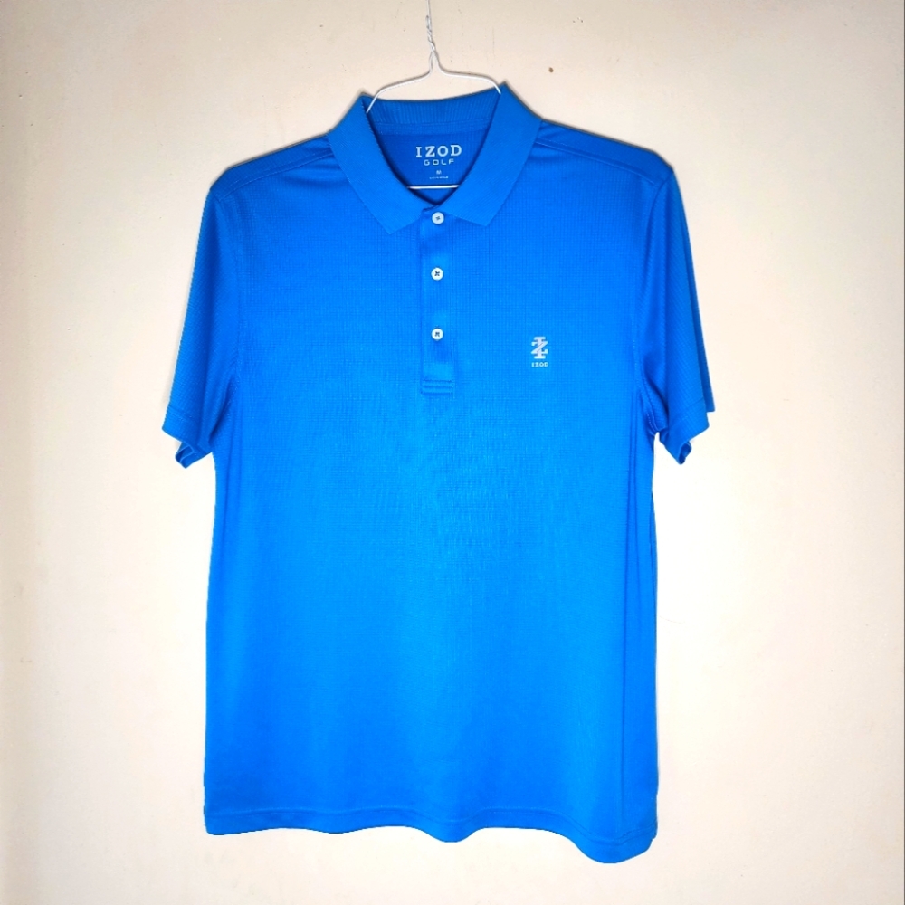Izod Golf Polo Blue Size Medium
